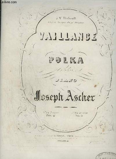 VAILLANCE - POLKA POUR PIANO A 4 MAINS.