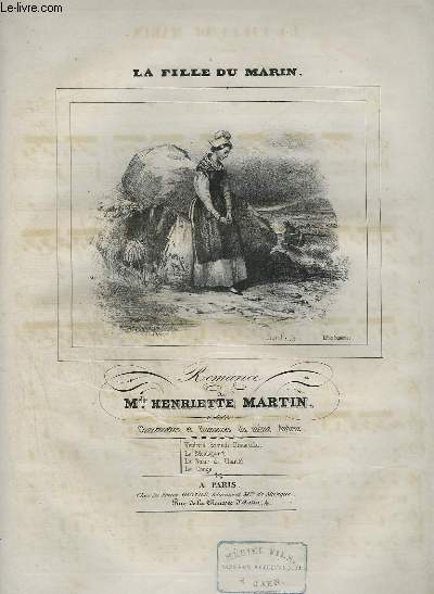 LA FILLE DU MARIN - ROMANCE POUR PIANO ET CHANT.