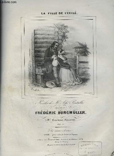 LA FILLE DE L'EXILE - POUR PIANO ET CHANT.
