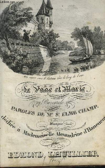LE PAGE ET MARIE - BARCAROLLE POUR CHANT + GUITARE.
