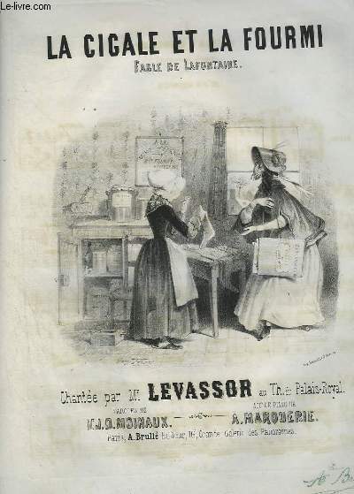 LA CIGALE ET LA FOURMI - FABLE DE LAFONTAINE.