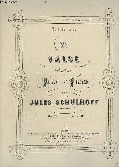 2 VALSE - BRILLANTE POUR LE PIANO.