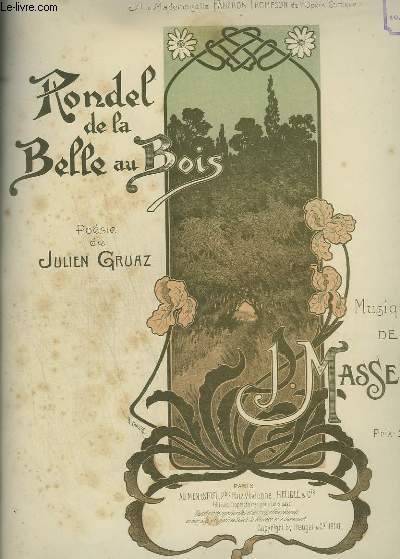 RONDEL DE LA BELLE AU BOIS - PIANO ET CHANT.
