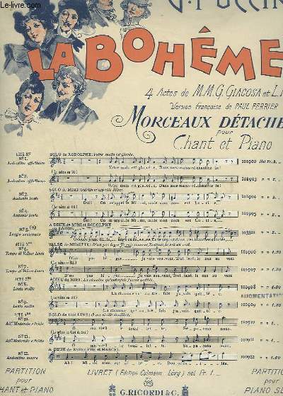 LA BOHEME - N3 : ACTE 1 SOLO DE MIMI - OUI ! ON M'APPELLE MIMI - PIANO ET CHANT SOPRANO.