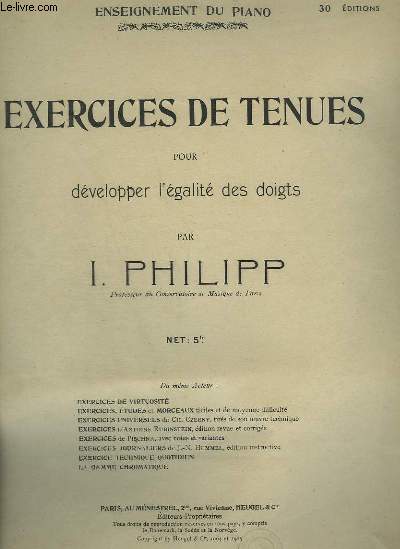 EXERCICES DE TENUES POUR DEVELOPPER L'EGALITE DES DOIGTS.