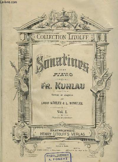 SONATINES POUR PIANO - VOLUME 1.