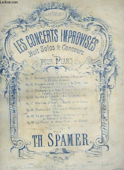 LES CONCERTS IMPROVISES - N5 : BEATRICE DI TENDA ET MARCHE DE LA NORMA - PIANO.