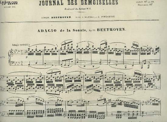 JOURNAL DES DEMOISELLES - 38 ANNEE DE JANVIER 1870 : PIANO.