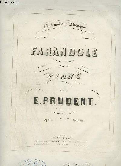 FARANDOLE - POUR PIANO.