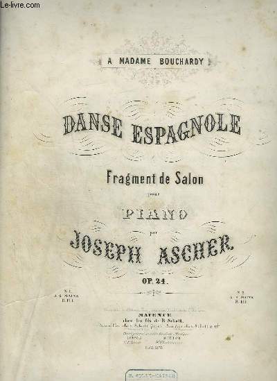 DANSE ESPAGNOLE - FRAGMENT DE SALON POUR PIANO.