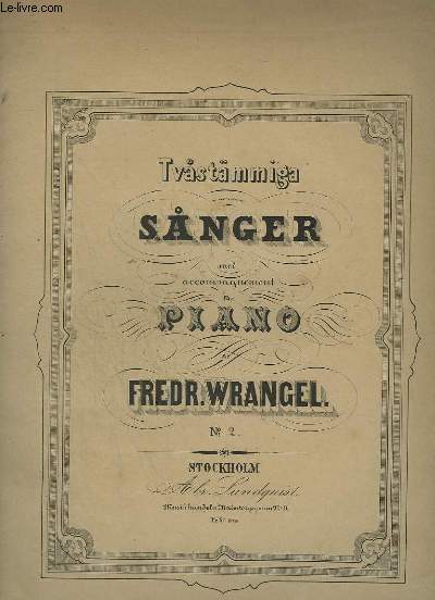 TVASTAMMIGA SANGER MED ACCOMPAGNEMENT FR PIANO- N2.