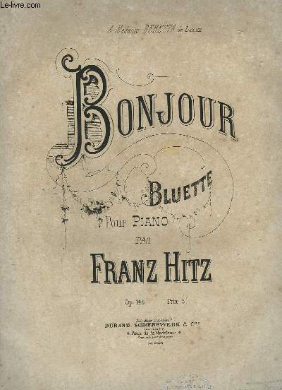 BONJOUR - BLUETTE POUR PIANO.