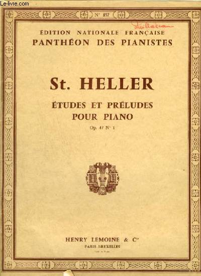 ETUDES ET PRELUDES POUR PIANO - OP.47 N1 : 25 ETUDES POUR FORMER AU SENTIMENT DU RYTHME ET A L'EXPRESSION LIVRE 1 : ETUDE 1 A 14.