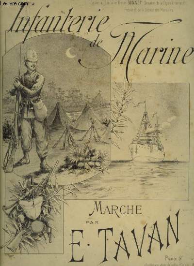 INFANTERIE DE MARINE - MARCHE DES MARSOUINS POUR PIANO.