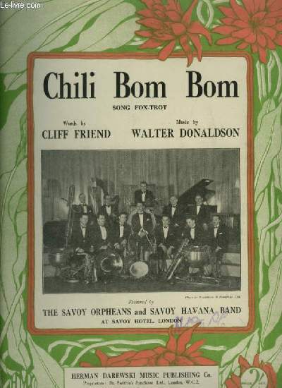 CHILI BOM BOM - SONG FOX TROT - PIANO + VOICE.