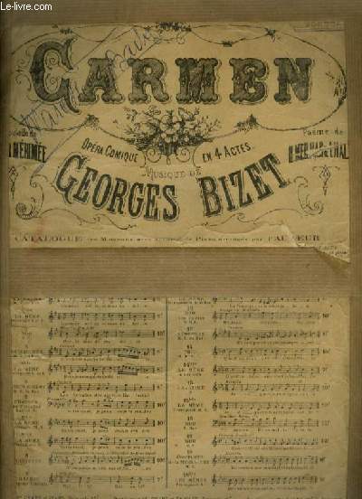 CARMEN - N13 : AIR POUR PIANO ET CHANT (MICALA).