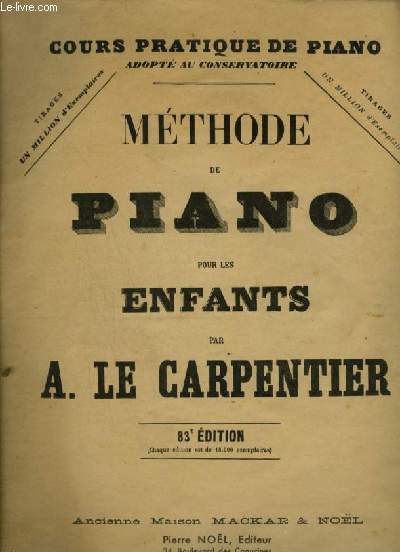 METHODE DE PIANO POUR LES ENFANTS.