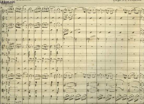 PARTITION MANUSCRITE : BERLUETTE - FANTAISIE POUR FLUTES + HAUTBOIS + CLARINETTE SIB + BASSONS + CORS A PISTONS EN FA + CORNETS SIB + TROMBONES + BATTERIE + TIMBALES FA UT + 1 & 2 VIOLONS + ALTOS + VIOLONCELLE + CONTRE BASSE.