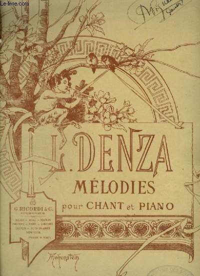 MELODIES POUR PIANO ET CHANT.