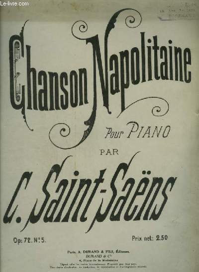 CHANSON NAPOLITAINE POUR PIANO N5.