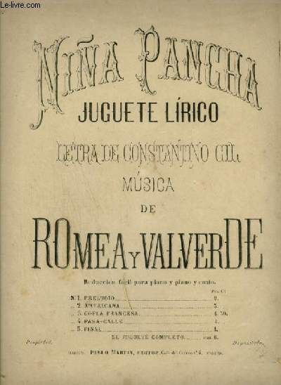 NINA PANCHA - N3 : COPLA FRANCESA - PIANO + CHANT AVEC PAROLES ESPAGNOLES.