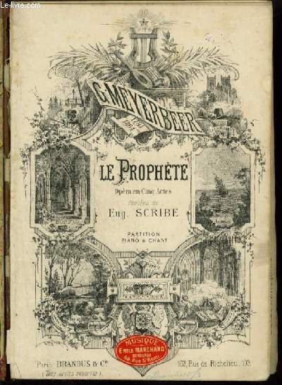 LE PROPHETE - OPERA EN 5 ACTES POUR PIANO ET CHANT.