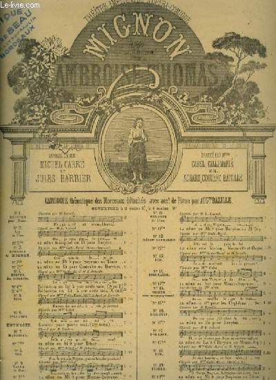 MIGNON - N4 : DUETTO DES HIRONDELLES POUR PIANO ET CHANT A 2 VOIX.