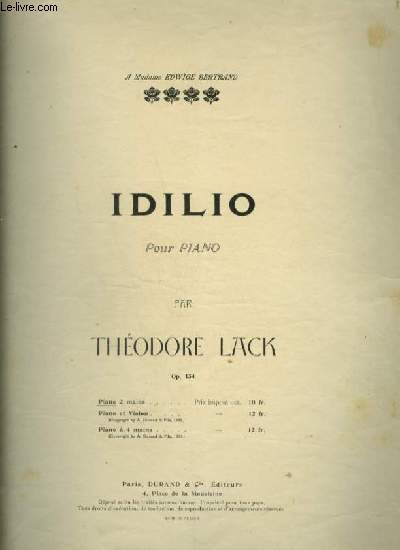 IDILIO - POUR PIANO.