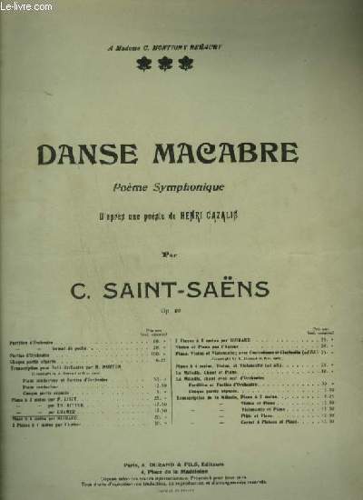 DANSE MACABRE - PIANO.