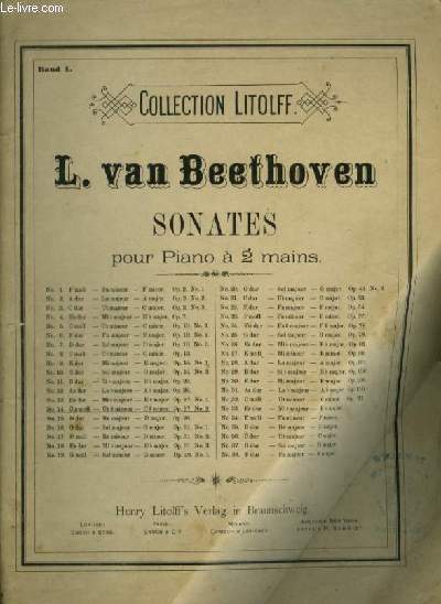 SONATES POUR PIANO A 2 MAINS : BAND 1 - OP.27 N2.
