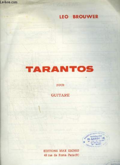 TARANTOS - POUR GUITARE.