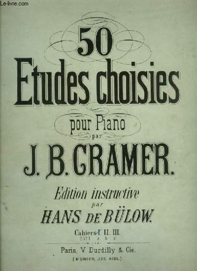 50 ETUDES CHOISIES POUR PIANO - CAHIER 1 : ETUDES 1 - 15.