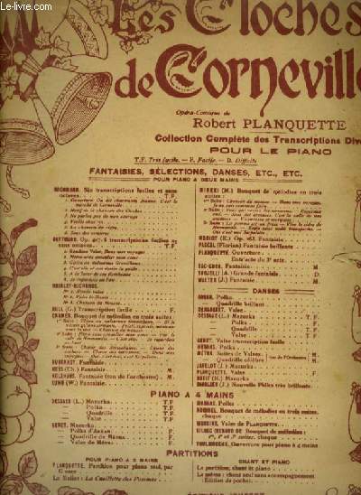 LES CLOCHES DE CORNEVILLE - POUR PIANO.