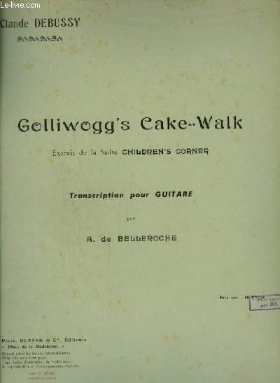 GOLLIWOGG'S CAKE WALK - POUR GUITARE.