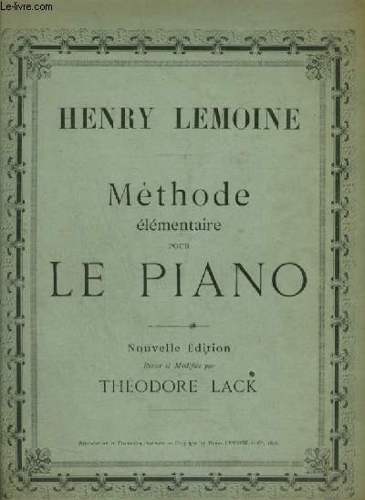 METHODE ELEMENTAIRE POUR LE PIANO