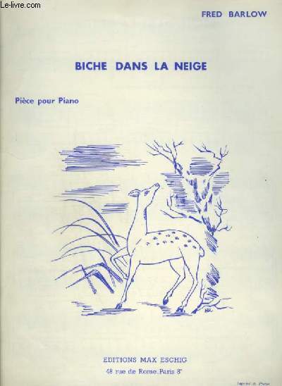 BICHE DANS LA NEIGE - PIECE POUR PIANO.