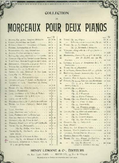 MENUET DE LA MARIEE - OP.89 - POUR DEUX PIANO.