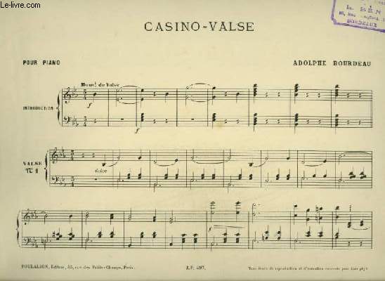 CASINO VALSE - POUR PIANO.