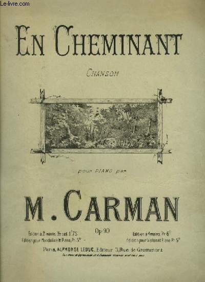 EN CHEMINANT - POUR PIANO - OP.90.