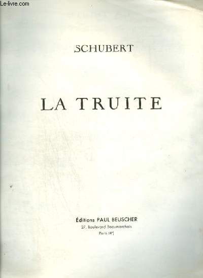 LA TRUITE - POUR PIANO.