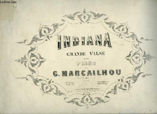 INDIANA - GRANDE VALSE POUR PIANO.