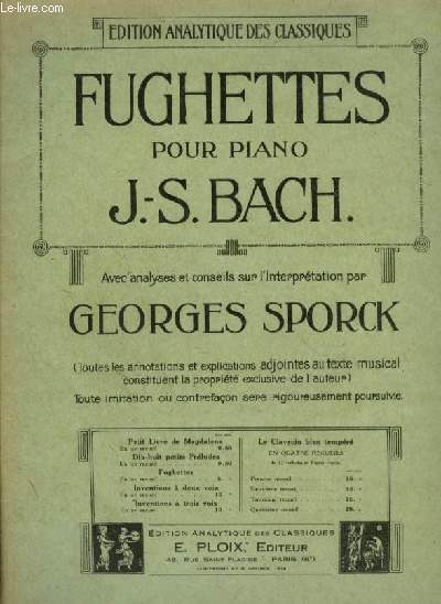 FUGUETTES POUR PIANO.