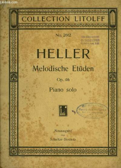 MELODISCHE ETDEN - OP.46 - POUR PIANO SOLO.