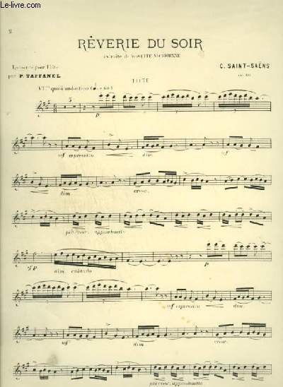 REVERIE DU SOIR - POUR FLUTE.