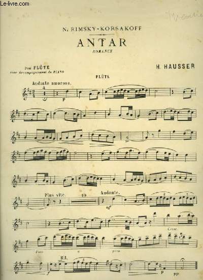 ANTAR - POUR FLUTE.