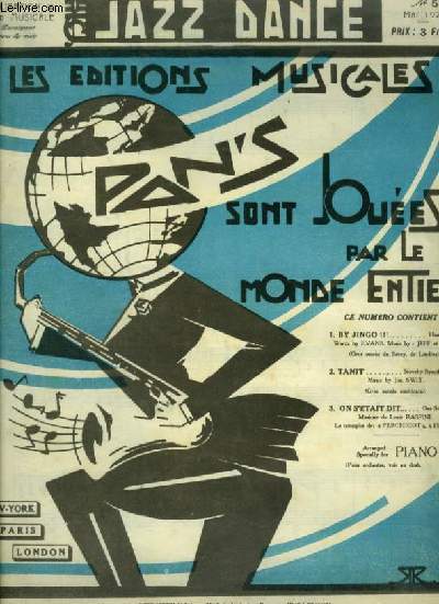 JAZZ DANCE - N5 : BY JINGO + TANIT + ON S'ETAIT DIT - PIANO + PAROLES.