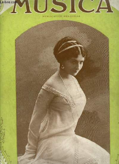 MUSICA - N95 : AOUT 1910 - Chronique du mois + Bourgault-Ducoudray + Wagner  Bayreuth + Hlne Demellier + Les ballets Russes  l'opra + Les concours publics du Conservatoire National de musique de Dclamation...
