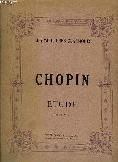 ETUDE - OP.10 N3 - POUR PIANO.