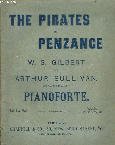 THE PIRATES OF PENZANCE - PIANOFORTE.