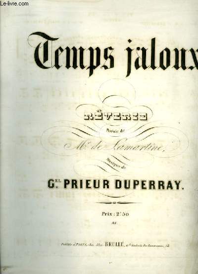 TEMPS JALOUX - REVERIE POUR PIANO ET CHANT AVEC PAROLES.